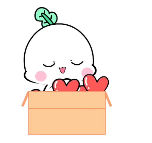 ❤️ Стикер «Cute Turnip» для Telegram