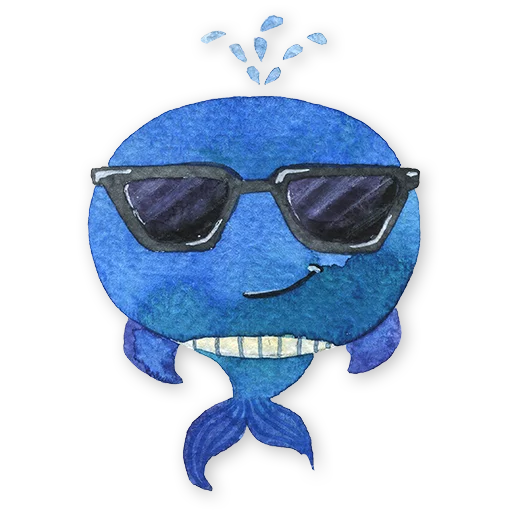 😎 Стикер «whales» для Telegram