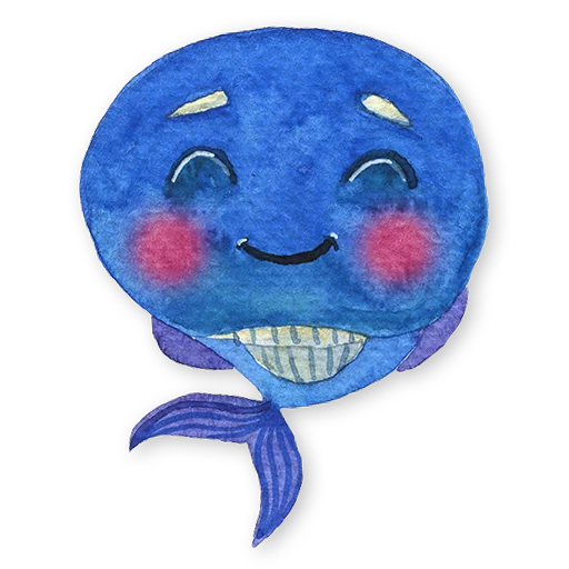 ☺ Стикер «whales» для Telegram