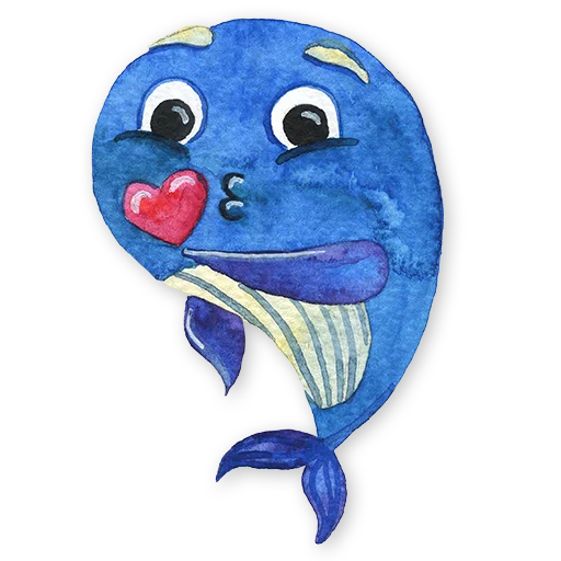 😘 Стикер «whales» для Telegram