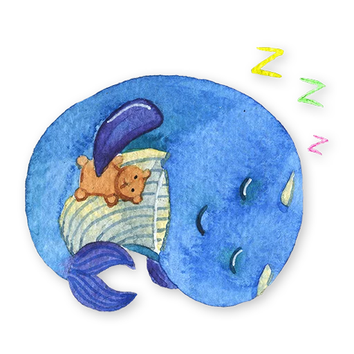 😴 Стикер «whales» для Telegram