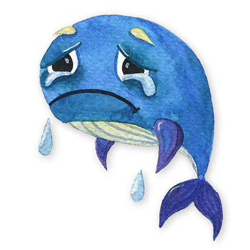 😢 Стикер «whales» для Telegram