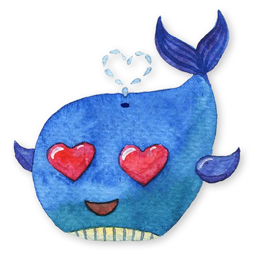 😍 Стикер «whales» для Telegram