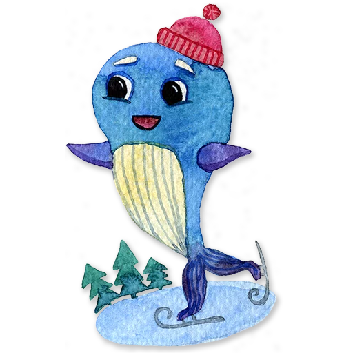 🐳 Стикер «whales» для Telegram