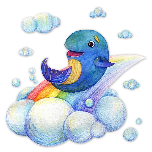 🌈 Стикер «whales» для Telegram