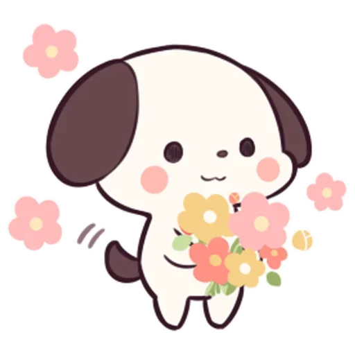 🙂 Стикер «Милый щенок Cute Puppy» для Telegram