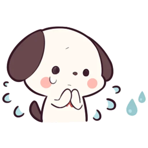 😥 Стикер «Милый щенок Cute Puppy» для Telegram