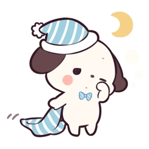 😴 Стикер «Милый щенок Cute Puppy» для Telegram