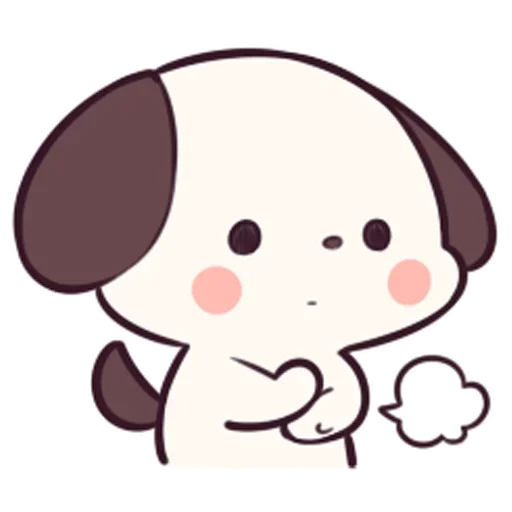 😮‍💨 Стикер «Милый щенок Cute Puppy» для Telegram