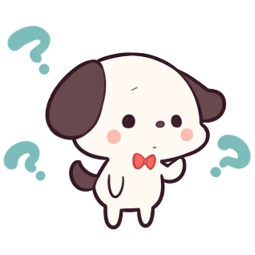 ❓ Стикер «Милый щенок Cute Puppy» для Telegram