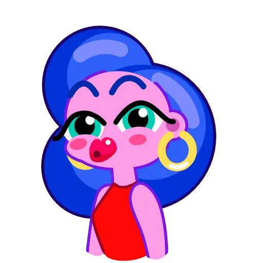 Стикерпак Cutie Beauty Baby для Telegram