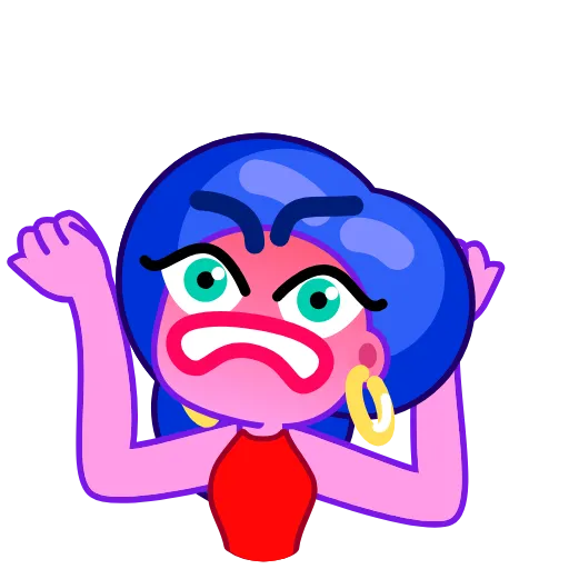 😠 Стикер «Cutie Beauty Baby» для Telegram
