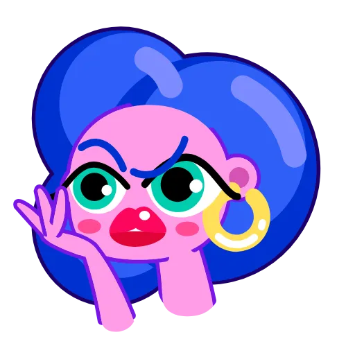 🙄 Стикер «Cutie Beauty Baby» для Telegram