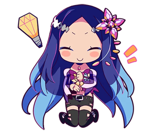 💡 Стикер «Cutie Chibi Aoki Lapis & Merli» для Telegram
