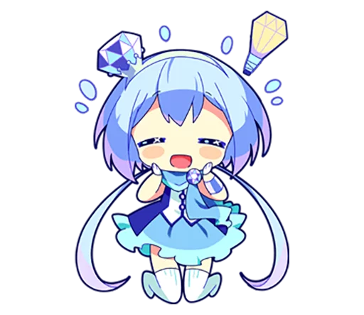 💡 Стикер «Cutie Chibi Aoki Lapis & Merli» для Telegram