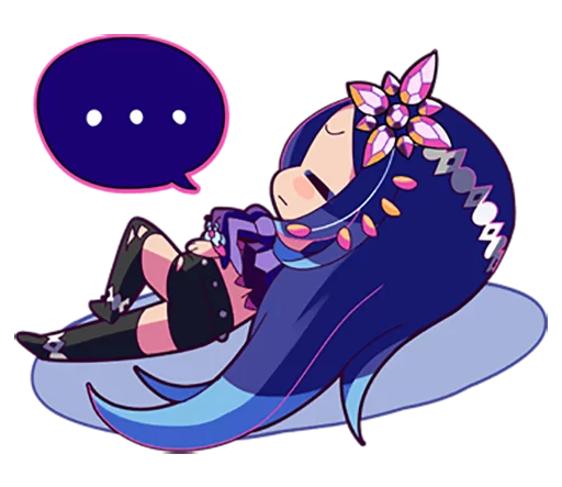 😑 Стикер «Cutie Chibi Aoki Lapis & Merli» для Telegram