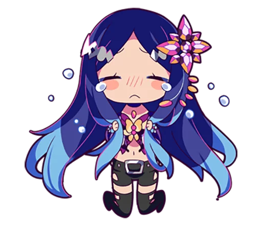 😔 Стикер «Cutie Chibi Aoki Lapis & Merli» для Telegram