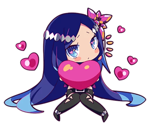 ❤ Стикер «Cutie Chibi Aoki Lapis & Merli» для Telegram