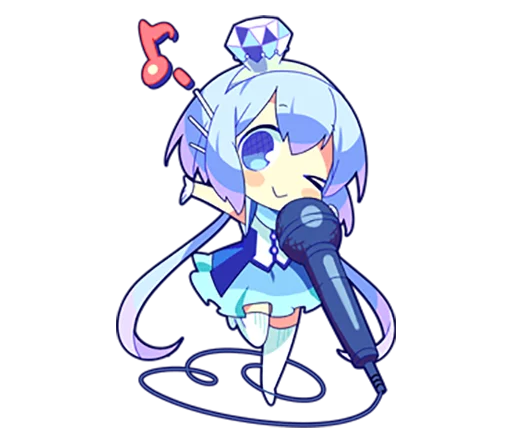 🎤 Стикер «Cutie Chibi Aoki Lapis & Merli» для Telegram