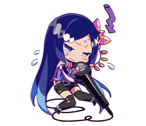 😓 Стикер «Cutie Chibi Aoki Lapis & Merli» для Telegram