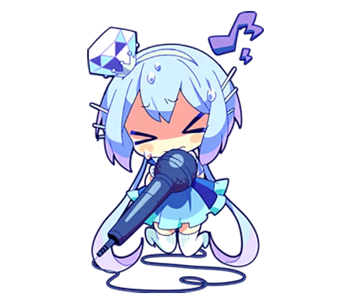 😖 Стикер «Cutie Chibi Aoki Lapis & Merli» для Telegram