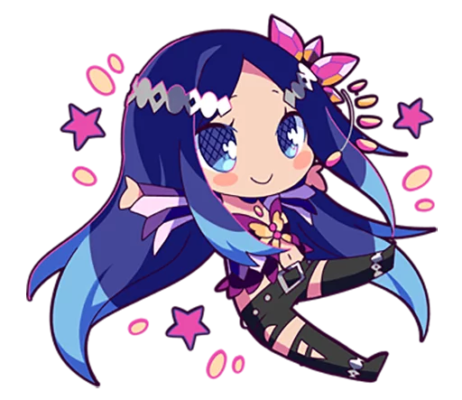 ✊ Стикер «Cutie Chibi Aoki Lapis & Merli» для Telegram