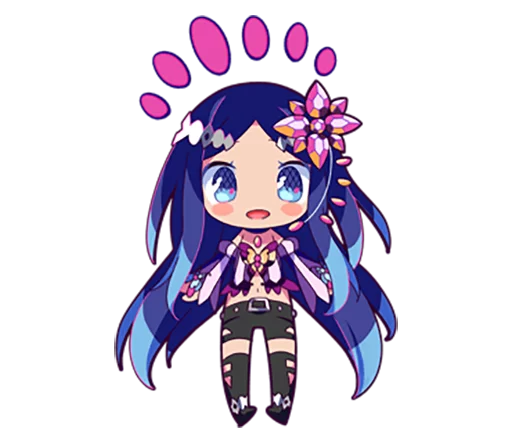🤗 Стикер «Cutie Chibi Aoki Lapis & Merli» для Telegram