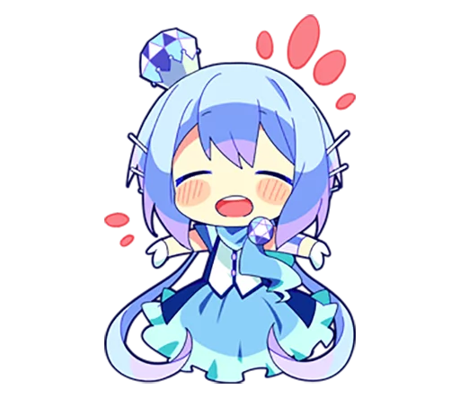 🤗 Стикер «Cutie Chibi Aoki Lapis & Merli» для Telegram