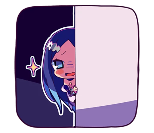 😈 Стикер «Cutie Chibi Aoki Lapis & Merli» для Telegram