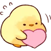 ❤️ Эмодзи «Cutie Chicken» для Telegram