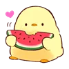 🍉 Эмодзи «Cutie Chicken» для Telegram