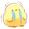😭 Эмодзи «Cutie Chicken» для Telegram