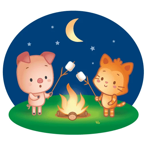 🌛 Стикер «Cutiepet» для Telegram