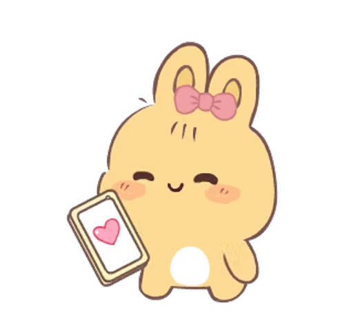 ⭐ Стикер «cute hazel hop» для Telegram