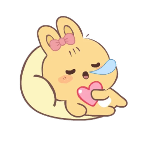⭐ Стикер «cute hazel hop» для Telegram