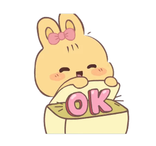 ⭐ Стикер «cute hazel hop» для Telegram