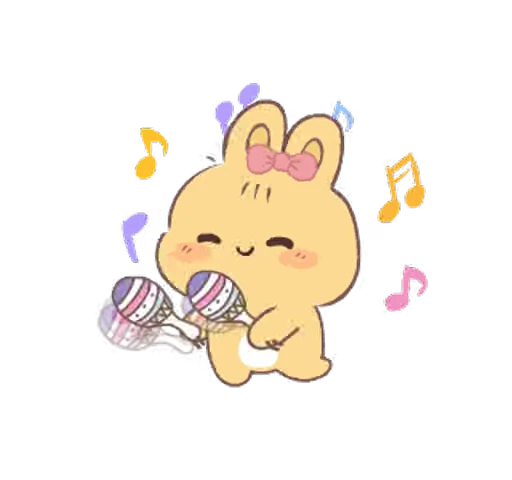 ⭐ Стикер «cute hazel hop» для Telegram