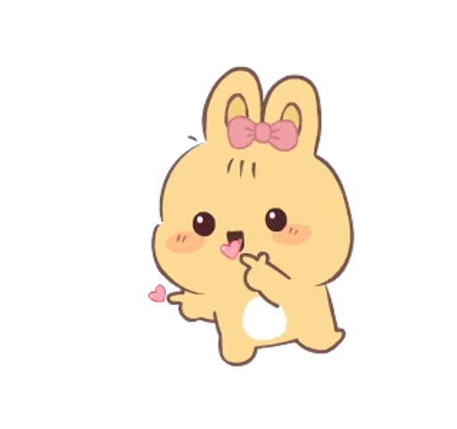 ⭐ Стикер «cute hazel hop» для Telegram