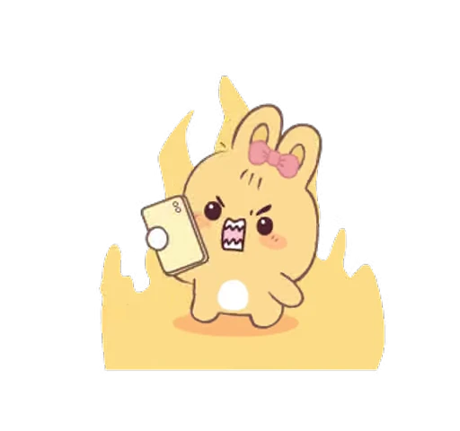 ⭐ Стикер «cute hazel hop» для Telegram