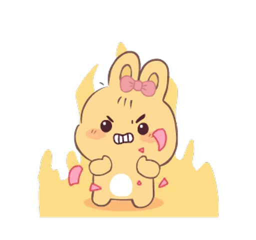 ⭐ Стикер «cute hazel hop» для Telegram