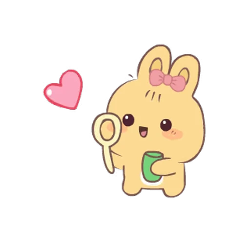 ⭐ Стикер «cute hazel hop» для Telegram