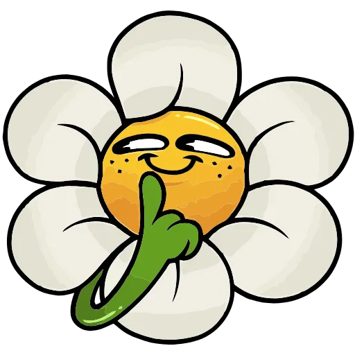 🙃 Эмодзи «Цветик» для Telegram