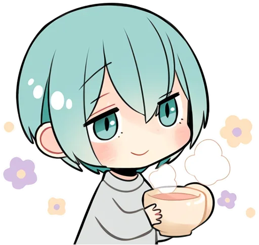 ☕ Стикер «Цветные мальчики» для Telegram