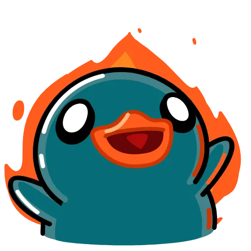 🔥 Стикер «Cyan Duck» для Telegram