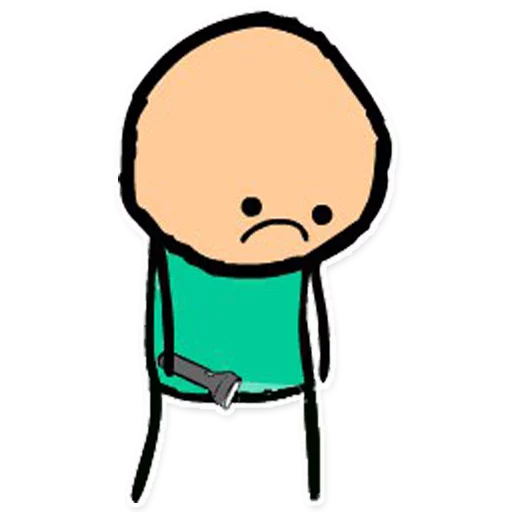☹ Стикер «Cyanide and Depression Цианид и Депресси» для Telegram
