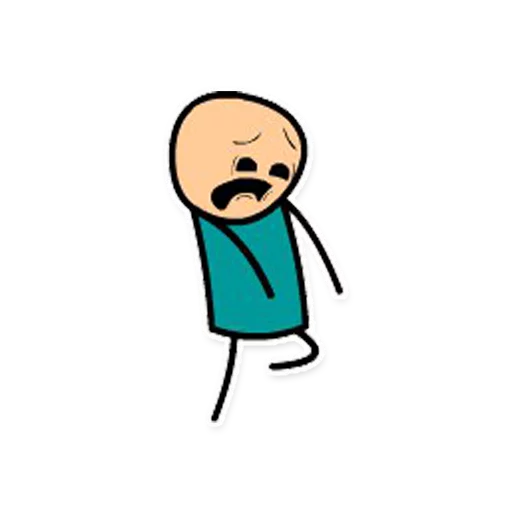 😣 Стикер «Cyanide and Depression Цианид и Депресси» для Telegram