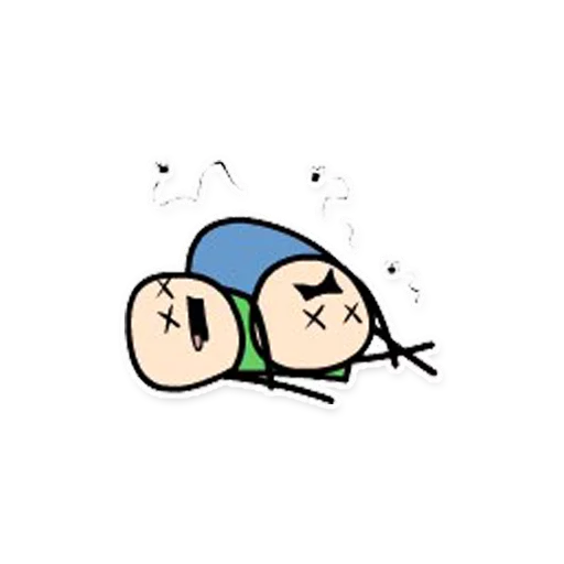 😵 Стикер «Cyanide and Depression Цианид и Депресси» для Telegram