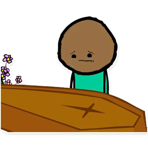 😕 Стикер «Cyanide and Depression Цианид и Депресси» для Telegram