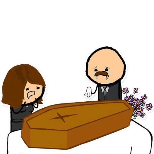 😪 Стикер «Cyanide and Depression Цианид и Депресси» для Telegram