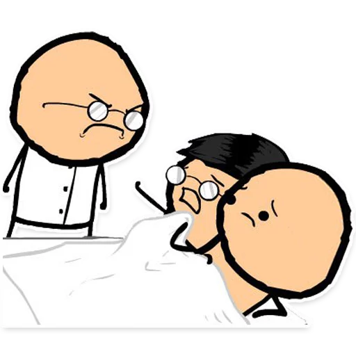 😠 Стикер «Cyanide and Depression Цианид и Депресси» для Telegram